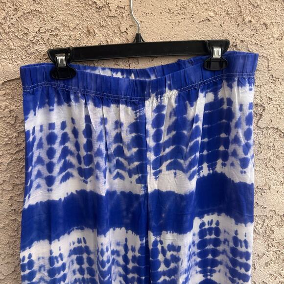 Cruisewear & Co. Tie Dye Wide Leg Rayon Pants Size Womens L - Picture 4 of 5